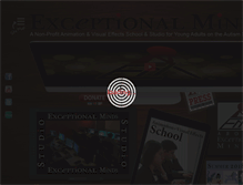 Tablet Screenshot of exceptionalmindsstudio.org